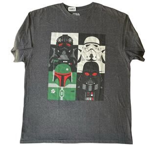Star Wars Men’s Short Sleeve T-shirt size L, Gray , Cool Graphic